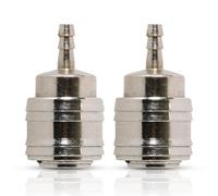 Dapetz 2Pc Female Euro Air Line Hose Fitting Connector Quick Release Push Fit Hose End 6mm