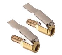 Dapetz ® 2PC Tyre Valve Air Connector Car Truck Airline Inflator for 8mm Hose Brass Lock Clip,Suitable for car valves, Motorcycle valves, Bicycle valves and Many Other Devices and Machines.