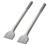 Dapetz ® 2PCS SDS Max Chisel Hardened Forged Steel 50mm 75mm Wide 300mm Long For Tile, Ceramics, Render, Floor, Masonry, Stone, Brick & Concrete Compatible With Bosch Makita, Loosening and Demolishing