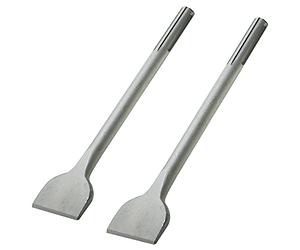Dapetz ® 2PCS SDS Max Chisel Hardened Forged Steel 50mm 75mm Wide 300mm Long For Tile, Ceramics, Render, Floor, Masonry, Stone, Brick & Concrete Compatible With Bosch Makita, Loosening and Demolishing