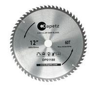 Dapetz 2Pcs Tct Circular Saw Blades 300 X 30mm 40 & 60 Tungsten Tipped Teeth For Hardwoods, Softwoods & Chipboards