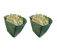 Dapetz® 2Pcs Tried + Tested Heavy Duty Garden Sack, Green, 360 Litre Capacity, Pierce Resistant Material Bag for Waste and Trimmings Collection With Handles