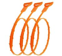 Dapetz 3 Pack 25 Inch Drain Snake Hair Clog Remover Shower Sink Unblocker Tool For Bathroom Bath And Kitchen