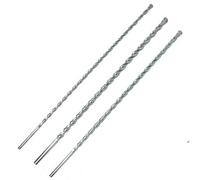 Dapetz 3 Pack 400mm Long Masonry Drill Bits 8, 10 & 12mm For Concrete, Brick, Stone, Tile, Ceramic, Wood & Plastic