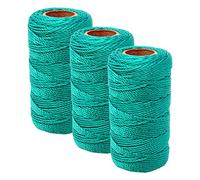 Dapetz ® 3 Pc Green 70M Builders Building Nylon Brick Line Measuring Masonry Rope String Line | Abrasion and Alkali Resistant | Suitable for Building and Groundwork, Gardening etc.