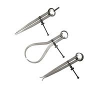 Dapetz ® 3 PCE Spring Calipers Set Carbon Steel Caliper and Divider for Jewelry Toolmaker Precision Angle Measuring Internal External Divider Woodwork Compass Divider Adjustable Craft Tool