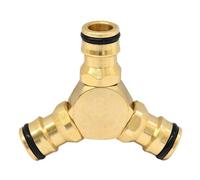 Dapetz 3 Way Brass Hose Connector 1/2" Y Splitter Garden Hose Connector For Dual Hose Connectors