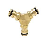 Dapetz ® 3 Way Brass Hose Connector 1/2" Y Splitter Garden Hose Connector for Dual Hose Connectors for Outdoor, Garden, Courtyard, Lawn, Kitchen, Irrigation Needs