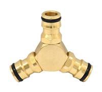 Dapetz ® 3 Way Brass Hose Connector 1/2" Y Splitter Garden Hose Connector for Dual Hose Connectors for Outdoor, Garden, Courtyard, Lawn, Kitchen, Irrigation Needs