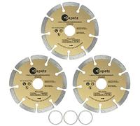 Dapetz ® 3 x Stone Cutting Disc 115mm 4.5" Diamond Blade for Angle Grinder Cutting Disc for Cutting Stone Brick Concrete Asphalt Marble Granite