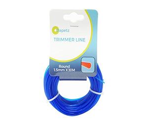 Dapetz ® 30m 1.5mm Yellow Strimmer Wire Universal String Trimmer Line Nylon Strimmer Cord 1.2mm 1.6mm 2mm 2.4mm 3.0mm Grass Strimming Cable for Garden Weeds Flower Beds (1.5mm x 30m)