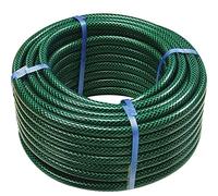Dapetz ® 30M Garden Hose Pipe Reel Reinforced Outdoor HOSEPIPE Green (1/2 inch) Diameter Tough 3 Layer PVC Braided Pattern Heavy Duty Lawn Garden Car Van