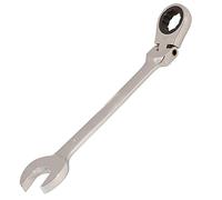 Dapetz ® 30mm Flexible Ratchet Spanner - Flexible Head Metric Open End & Ring, Chrome Vanadium Steel, Mirror Polished, Raised Panel Combination Wrench for Mechanics