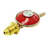 Dapetz® 37mb 1.5 kg/h Propane Gas Bottle Regulator with Built in Pressure Gauge Fits Calor Gas & Flogas Propane Gas Tanks for Camping with POL Connection