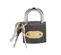 Dapetz ® Cast Iron Padlock 38mm Hardened Shackle Outdoor Safety Security Shackle Lock Rotating Shackle Prevents Cutting by Any Type of Saw, Weatherproof for Garage, Fence, Shed, Suitcase etc.