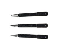 Dapetz ® 3-Piece Centre Punch Set, Positioning Punch Fitter Drilling Holes High Speed Steel Adjustable Impact for Breaker, Puncher 4" Length - Leather Plastic Paper Card Vinyl Hole