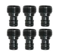 Dapetz 3X Tap Adaptor Male 3/4" Male Threaded Adaptor Abs Plastic Garden Water Tap Bsp Fitting Screw Type Accessory Connector