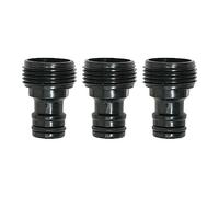 Dapetz ® 3X Tap Adaptor Male 3/4" Male Threaded Adaptor ABS Plastic Garden Water Tap Hose Pipe Connector Screw BSP Fitting Screw Type Accessory Connector