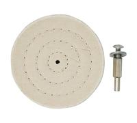 Dapetz ® 4'' 100mm Cloth Polishing Mop wheel Pad For Power/Battery Drill Buffing Grinder, Shank- 6.35mm,Fitted With 6.35mm Diameter Shank For Use In Any Standard Chuck,Cloth Polishing Mop Wheel.