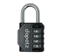 Dapetz 4 Digit Combination Lock Padlock Sleek Design Zinc Alloy Body Resettable Anti Rust And Weatherproof Lock