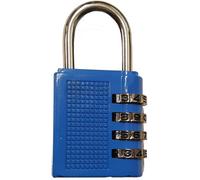 Dapetz 4-Digit Combination Padlock Resettable Locker Padlock Weatherproof Outdoor Combo Lock Security Lock For School Gym Blue