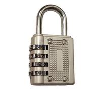 Dapetz 4-Digit Padlock Combination Resettable Weatherproof For School Gym Cabinets Garages Gates Sheds Fences Garage Silver