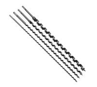 Dapetz 4 Pack 600mm Auger Drill Bit Set 8, 12, 16 & 24mm Hex Shank Wood Drill Bits High Carbon Steel