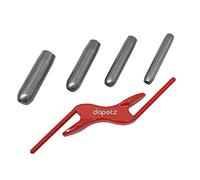 Dapetz ® 4 Size 1/2" 5/8" 3/4" 7/8" Interchangeable Brick Jointer Steel Barrel Bricklaying Jointer, Brick Jointer Trowel, Hardened Steel Brick Jointer Tool with Cloth Bag for Bricklayers, Masonry