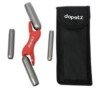 Dapetz 4 Size Interchangeable Brick Jointer Set 1/2 5/8 3/4 7/8 Inch Steel Bricklaying Tool With Cloth Bag