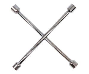 Dapetz ® 4 Way Universal Sockets Cross Wheel Nut Wrench, Wheel Brace 17 19 21 23mm Car Brace Spanner Labor-Saving Ideal for Car Tyre Repair Common Hexagonal