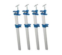 Dapetz 4Pc Aluminium Sash Clamp 600mm Steel Sash Clamps Cramps Quick Slide Wood Clamp Adjustable Medium Duty Bar Clamps