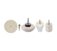Dapetz 4Pcs Car Polishing Buffing Pads Kit, Mop Wheel Buffer Pad Drill Attachment Set For Car Polisher, Waxing, Buffing