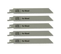 Dapetz ® 5 X Reciprocating Saw Blades 6 Tpi 150mm Wood Cutting