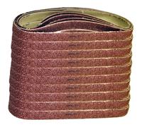 Dapetz ® 50 Pieces of 80 grit Aluminum Oxide Abrasive Sanding Belts 10mm x 330mm, Sander Belt Ideal for Grinding, Sharpening and de-Rusting Suitable to use on Wood and Paint
