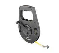 Dapetz ® 50M Geared Surveyor ABS Plastic Casing Stainless Steel Fiberglass Imperial and Metric Graduations Tape Measure Corrosion-Resistant Width 12 mm