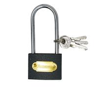 Dapetz 50mm Long Shackle Padlock With 3 Keys Indoor Outdoor Safety High Security Padlock Hardened Steel Shackles Weatherproof