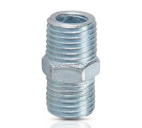 Dapetz 5Pc Equal Union Connector 1/4" Bsp Taper Thread Double Male Equal Union Air Line Hose Connector Airline Fitting