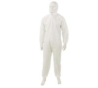 Dapetz ® 5Pcs Disposable Boiler Paper Suit Coveralls Mans Workwear, Painting Overalls, Work Overalls, Women Workwear, White Boiler Suit, Non-Hazardous - Large 128cm 50"