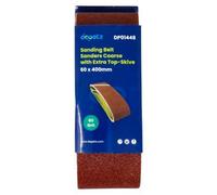 Dapetz 5Pcs Sanding Belts 60 Grits Aluminum Oxide Abrasive Fabric Sanding Belts 60 X 400mm Accessories For Belt Sanders Grinding