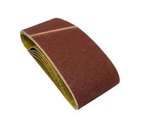 Dapetz ® 5Pcs Sanding Belts 80 Grits Aluminum Oxide Abrasive Fabric Sanding Belts 60 x 400mm Compatible with Bosch Sanders for Grinding,Sharpening and Derusting