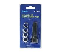Dapetz ® 5Pcs Spark Plug Repair Kits Carbon Steel Motorcycle Spark Plug Thread Repair Kit, Spark Plug Helicoil Kit, Spark Plug Re-thread Tap Tools With Inserts for 14mm Sparking Plugs Repair