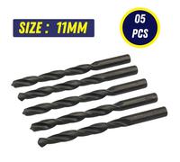 Dapetz 5Pcs X 11mm Hss Jobber Drill Bits Black Twist Drill Bits For Metal Steel Wood Plastic Din338