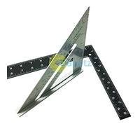 Dapetz ® 6" Aluminium Alloy Speed Roofing Square Measuring Triangle Guide Dual Markings Metric and Imperial With 300mm x 150mm 12" X 8" Rafter Square Carpenters and Woodwork Tool