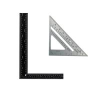 Dapetz 6" Aluminium Alloy Speed Roofing Square Measuring Triangle Guide Dual Markings Metric And Imperial With 300mm X 150mm
