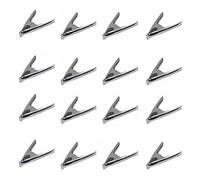 Dapetz ® 6 Inch Metal Spring Clamps 16 Pieces for Woodwork - Rust Proof Market Stall Tarp Clips Clamps 50mm Jaw Capacity - Metal Clips All Steel Construction 150mm Length