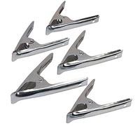 Dapetz ® 6 Inch Metal Spring Clamps 5 Pieces for Woodwork - Rust Proof Market Stall Tarp Clips Clamps 50mm Jaw Capacity - Metal Clips All Steel Construction 150mm Length