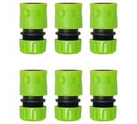 Dapetz 6 Pack 1/2" Garden Hose Connectors With Water Stop Feature Universal Quick Fittings
