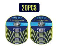 Dapetz 75mm Ultra Thin Metal Cutting Discs 75 X 1 X 9.5mm For Angle Grinder Stainless Steel & Ferrous Metal 20Pcs