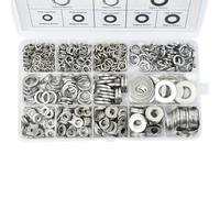 Dapetz 790 Pcs Stainless Steel Assorted Flat Washers For Screws, Anti-Rust Sealing For Screws Bolts With Plastic Storage Case