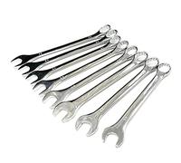 Dapetz ® 8Pc Extra Large Heat Treated Fully Polished Chrome Vanadium Steel Construction For Easy Cleaning and Rust Resistance Combination Spanner Set 20mm - 32mm